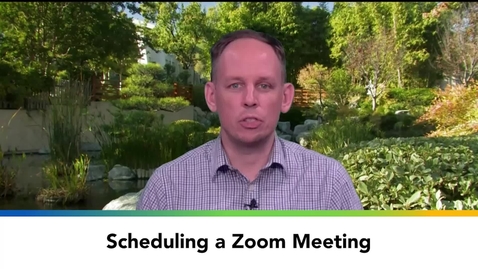 Thumbnail for entry Scheduling a Zoom Meeting