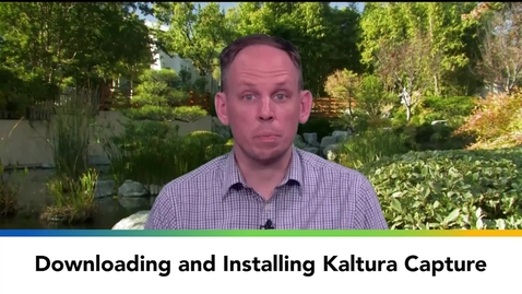 Thumbnail for entry Downloading and Installing Kaltura Capture