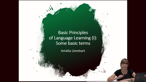 Thumbnail for entry SPN 1120 - (1) Basic Principles of Language Learning