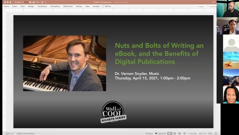 Thumbnail for Wall of COOL Speaker Series, Spring 2021