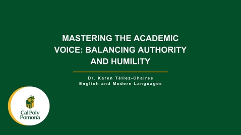 Thumbnail for Mastering the Academic Voice Balancing Authority and Humility