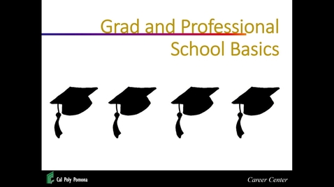 Thumbnail for entry Grad and Professional School Basics Workshop