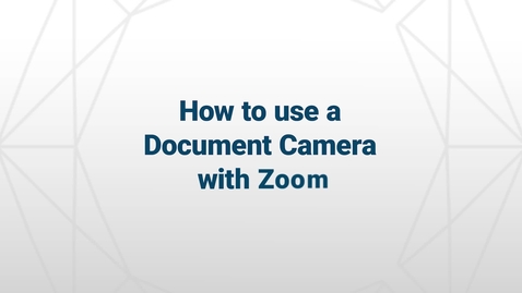 Thumbnail for entry Doc Camera with Zoom