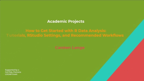 Thumbnail for How to Get Started with R Data Analysis: Tutorials, RStudio Settings, and Recommended Workflows