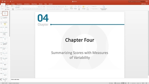 Thumbnail for entry Chapter 4 Stats - Part 1 Edit