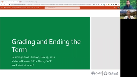 Thumbnail for entry Canvas Fridays - Grading and Ending the Term (11/19)