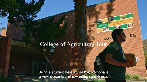 Thumbnail for College of Agriculture Tour