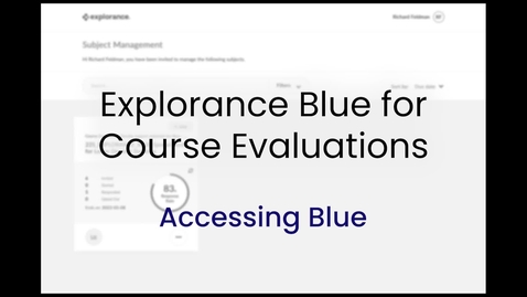 Thumbnail for Explorance Blue Introduction