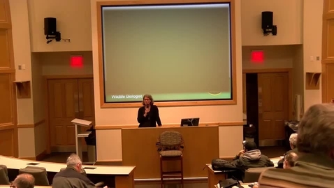 Thumbnail for 2017/03/23 Laura Kearns- &quot;Wildlife Biologist, Ohio Division of Wildlife, Olentangy Research Station, Delaware, OH--Sandhill Cranes of the Black Fork and Beyond: Recent Research Findings&quot; Environmental Lecture