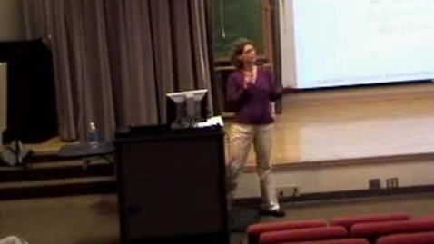 Thumbnail for 2012/09/20 Dr. Anne Jefferson- &quot;The Science of Streams in the City&quot; Environmental Lecture