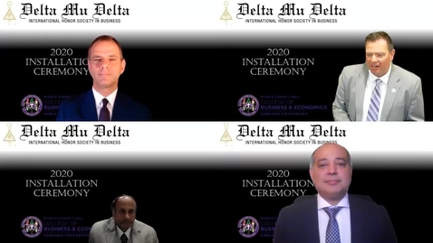 Thumbnail for entry Delta Mu Delta International Honor Society in Business 2020 Installation Ceremony