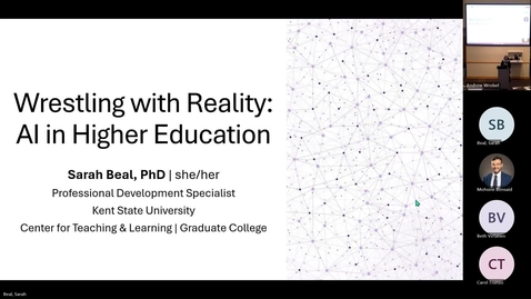 Thumbnail for entry Wrestling with Reality  AI in Higher Education