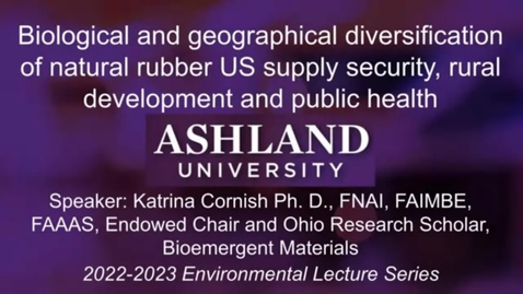 Thumbnail for Biological and geographical diversification of natural rubber-