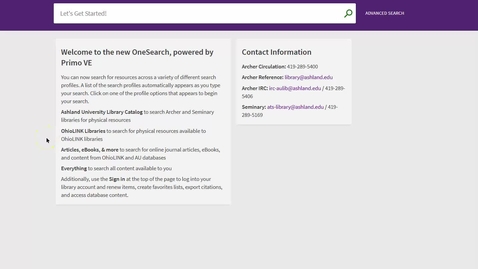 Thumbnail for Video 5 - Searching OhioLINK Libraries and Requesting Items
