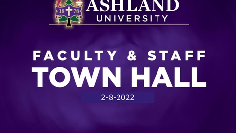 Thumbnail for entry Faculty and Staff Town Hall 2-8-22