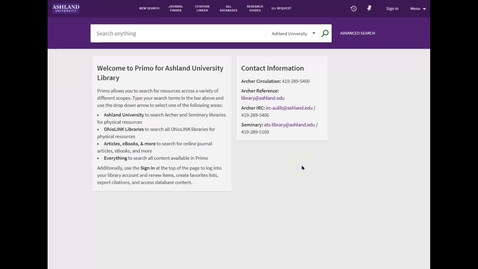 Thumbnail for Video 3: Managing My Library Account