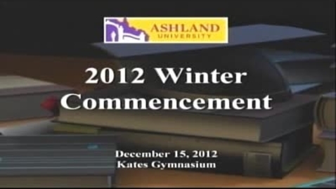 Thumbnail for entry Winter 2012 Commencement: Dr. Donald Rinehart