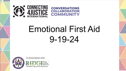 Thumbnail for Emotional First Aid 9-19-24