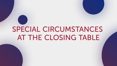 Thumbnail for entry Title Tip - Special Circumstances