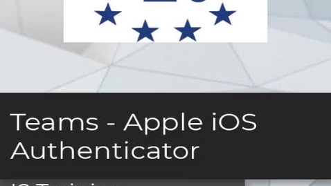 Thumbnail for entry Teams - iOS Authenticator