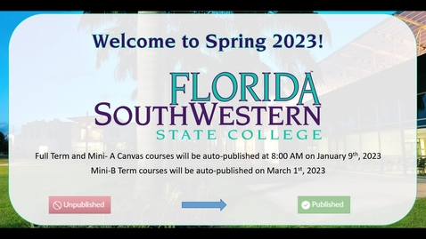 Thumbnail for entry Faculty: Welcome to Spring 2023