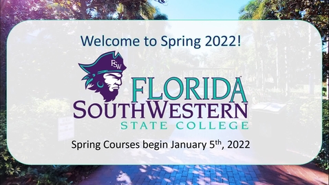 Thumbnail for entry Students: Welcome to Spring 2022