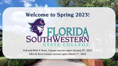 Thumbnail for entry Students: Welcome to Spring 2023