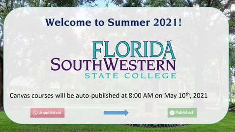 Thumbnail for Faculty: Welcome to Summer 2021