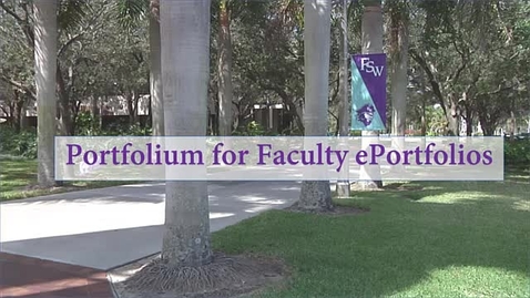 Thumbnail for entry Portfolium for Faculty ePortfolios