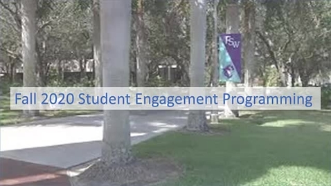 Thumbnail for entry Fall 2020 Student Engagement Programming