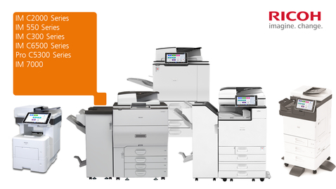 Ricoh Company Ltd La nuova serie di multifunzione intelligenti ricoh a colori consente di effettuare scansioni, copiare e stampare in formato a4. ricoh company ltd