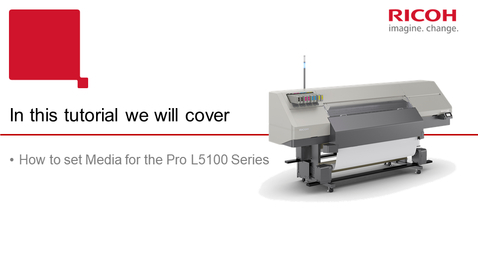 Thumbnail for Pro L5100 Series - Loading Media V1