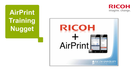 Thumbnail for AirPrint Training Nugget