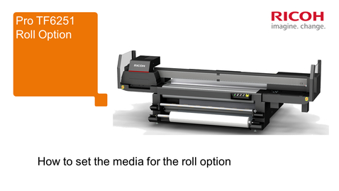 Thumbnail for How to set media for TF 6251 Roll Option