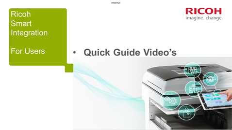 Thumbnail for 4 - Ricoh Smart Integration Quick Help User - Video 4 – Configure applications - 5 Mins