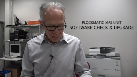 Thumbnail for Plockmatic install - Software check / Upgrade