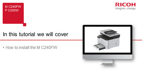 Thumbnail for Installing - M C240FW