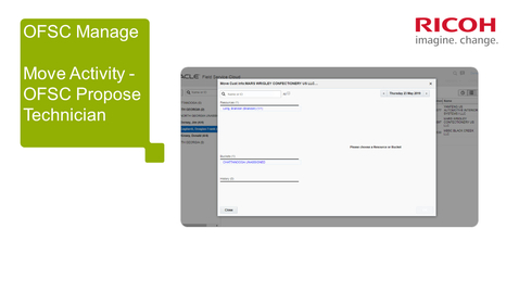 Thumbnail for OFSC Manage allow OFSC to Propose New Technician when Moving an Activity