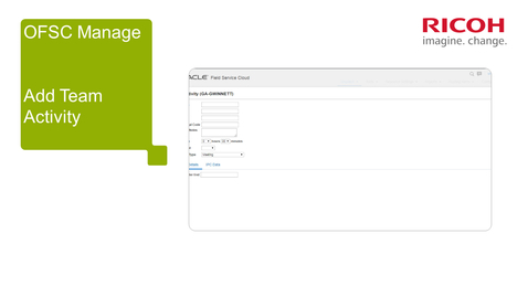 Thumbnail for OFSC Manage Add Team Activity
