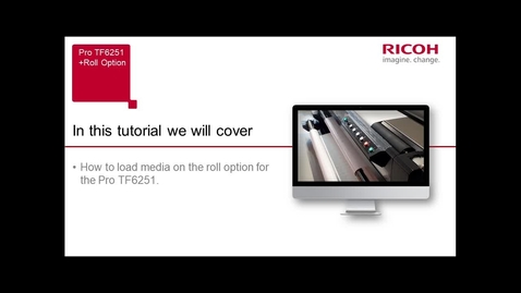 Thumbnail for entry Setting media Pro TF6251 roll option