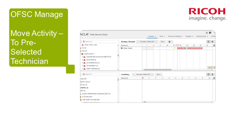 Thumbnail for OFSC Manage Move an Activity to a Preselected Tech 