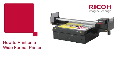 Thumbnail for How to Print on a Wide Format Printer