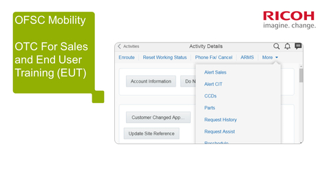 Thumbnail for OFSC Mobility OTC for Sales and End User Training (EUT)