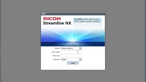 Thumbnail for entry Streamline NX V3_Device Management- How To - Install a SOP application on a device