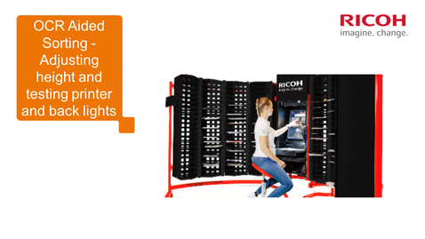 Thumbnail for 2-Adjusting height and testing printer and back lights - OCR Aided Sorting