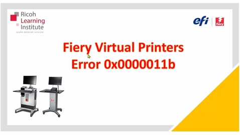 Thumbnail for Fiery Virtual Printer Error