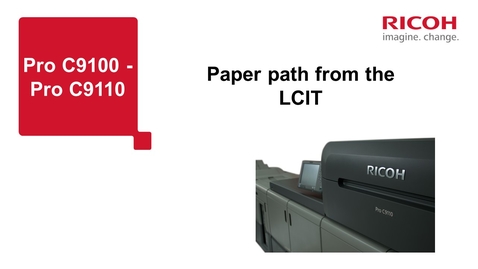 Thumbnail for Paper path from the LCIT