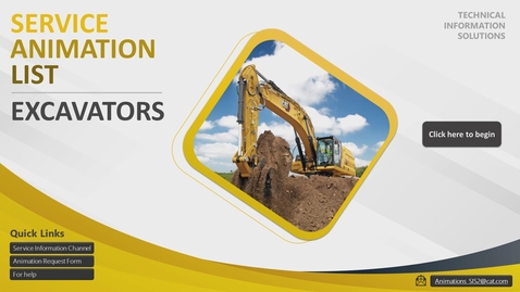 Thumbnail for entry Service Animation List - Excavators (Quick access to 150+ animations)