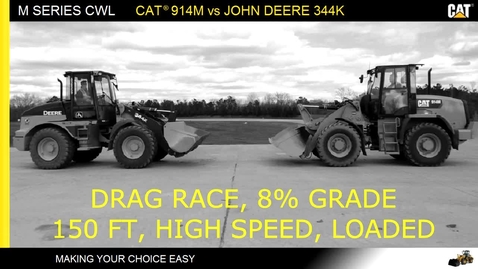Thumbnail for Cat 914M vs Deere 344K: Drag Race