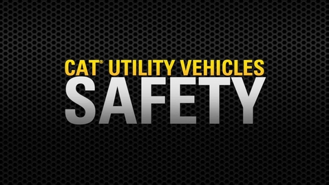 Thumbnail for entry Feature Overview: Safety Features on the Cat® Utility Vehicle (UTV) 